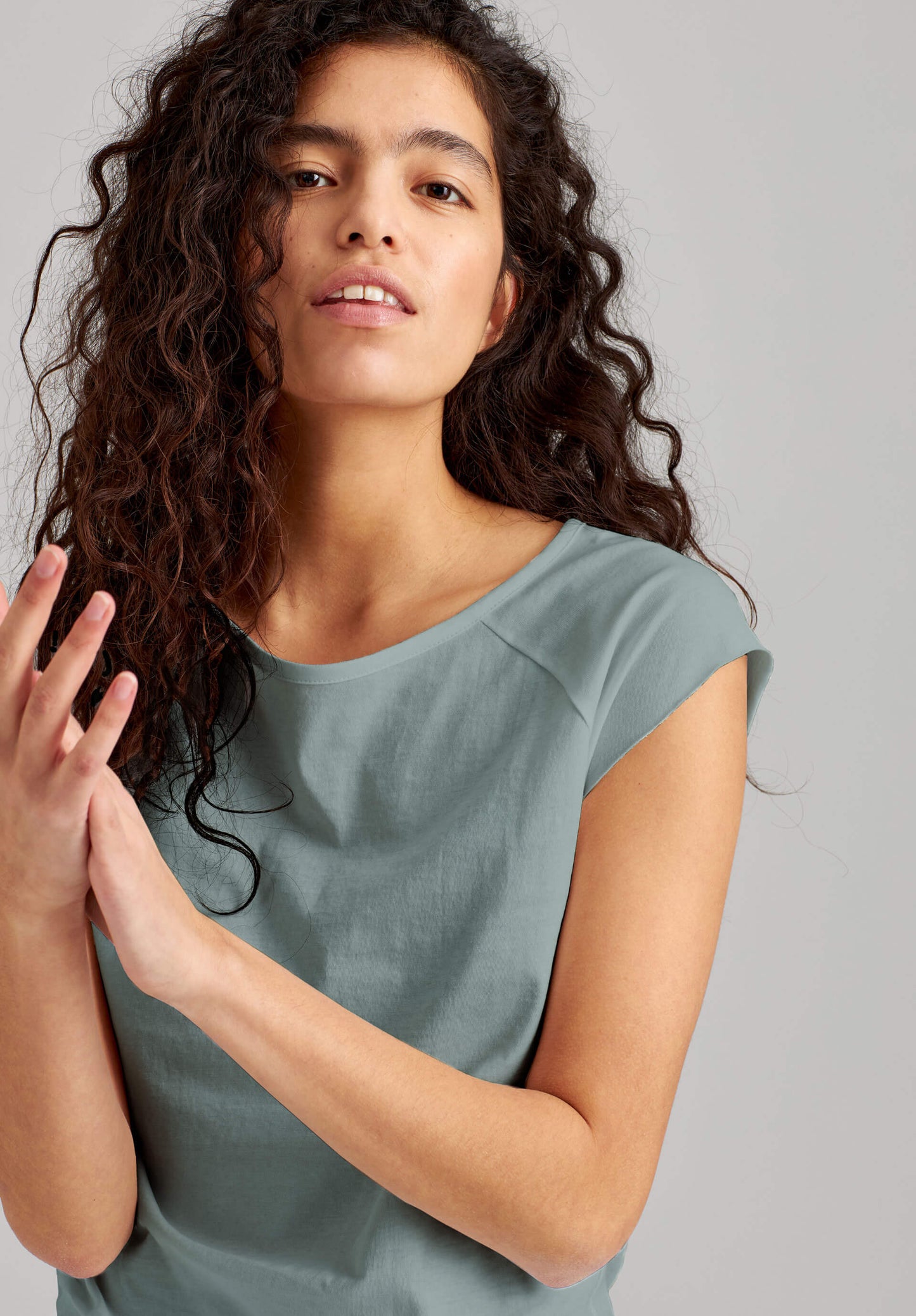 TT01 Cap Sleeve Green Blue (GOTS)