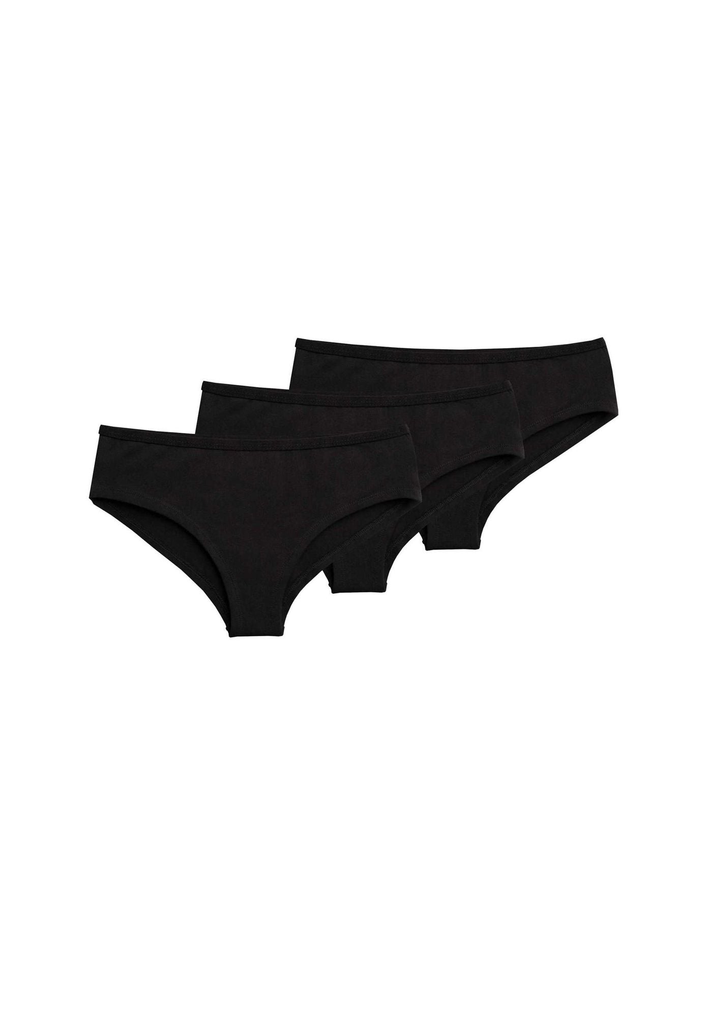 3 Pack TT21 Panty Black (GOTS)