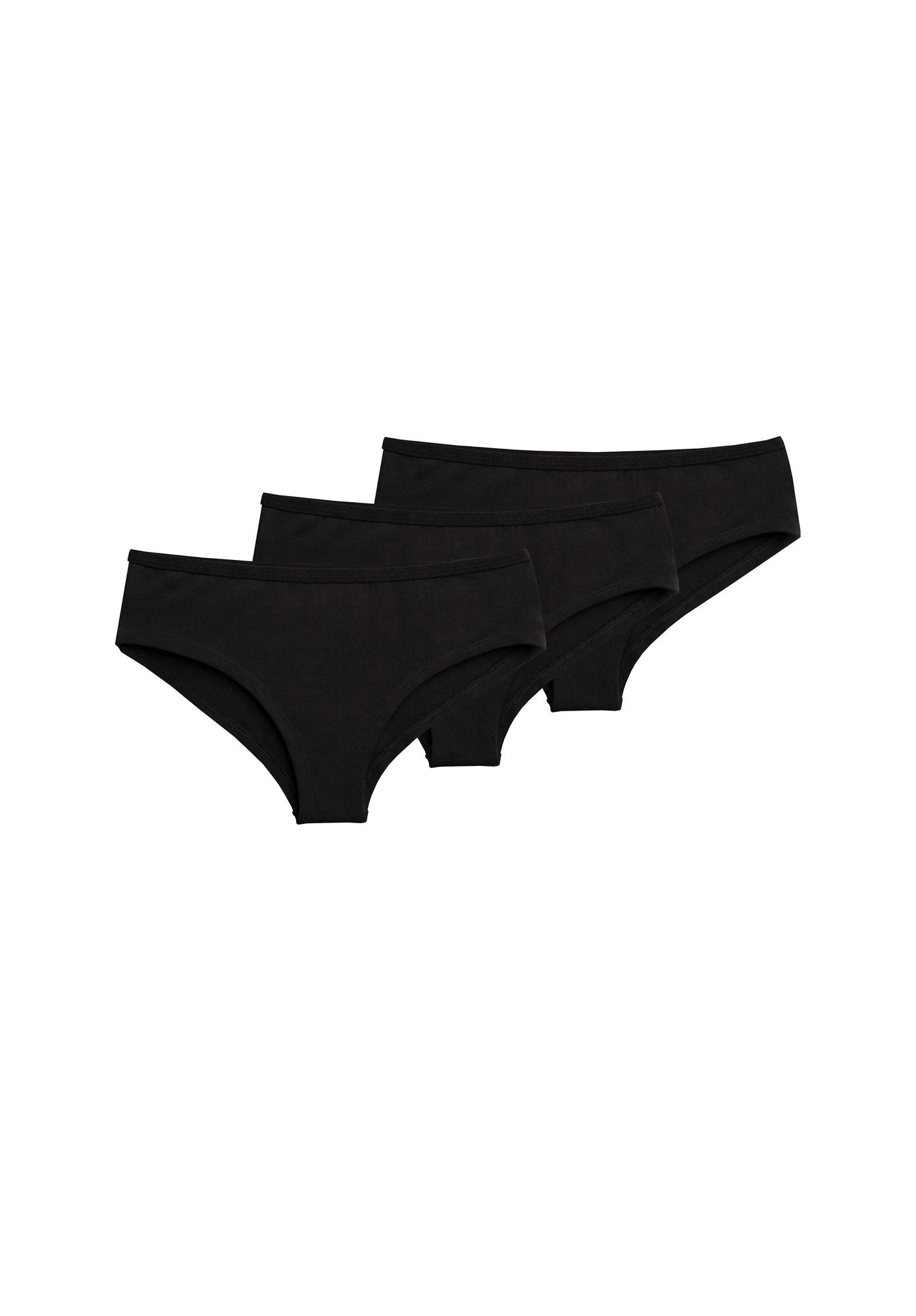 3 Pack BTD21 Panty Black Logo Größe M (GOTS)