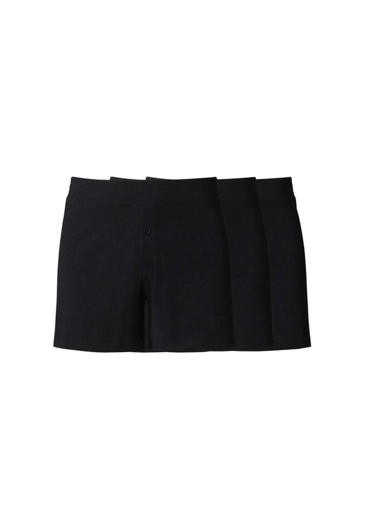 3 Pack TT31 Boxershorts Black (GOTS)