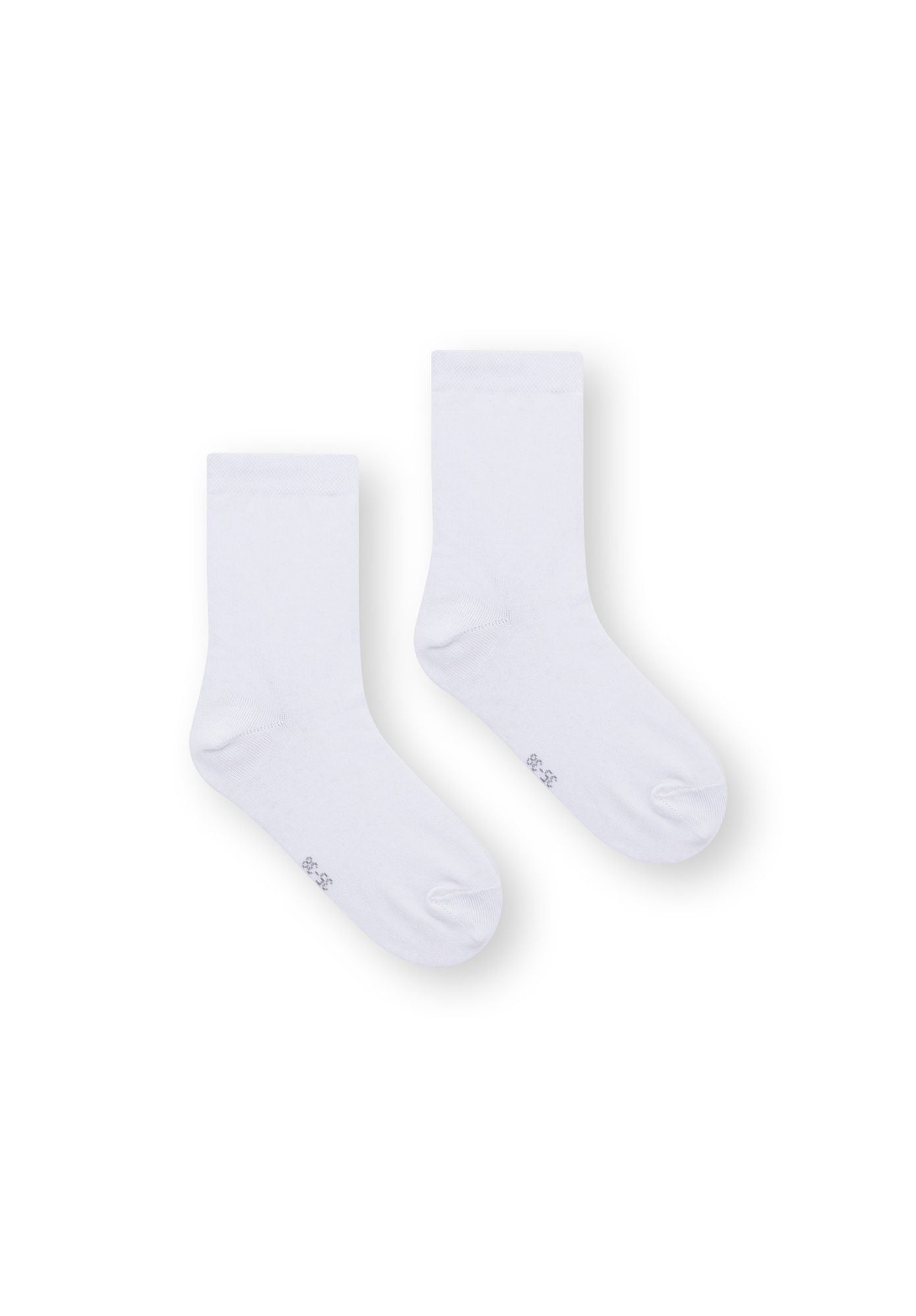 3 Pack Mid Socks White (GOTS)