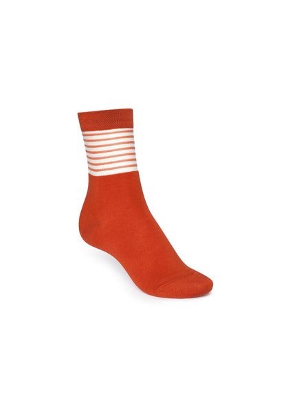 3 Pack Mid Socks - Damensocken - Cabbage/Tangerine Stripes/Marshmallow Dots (GOTS)
