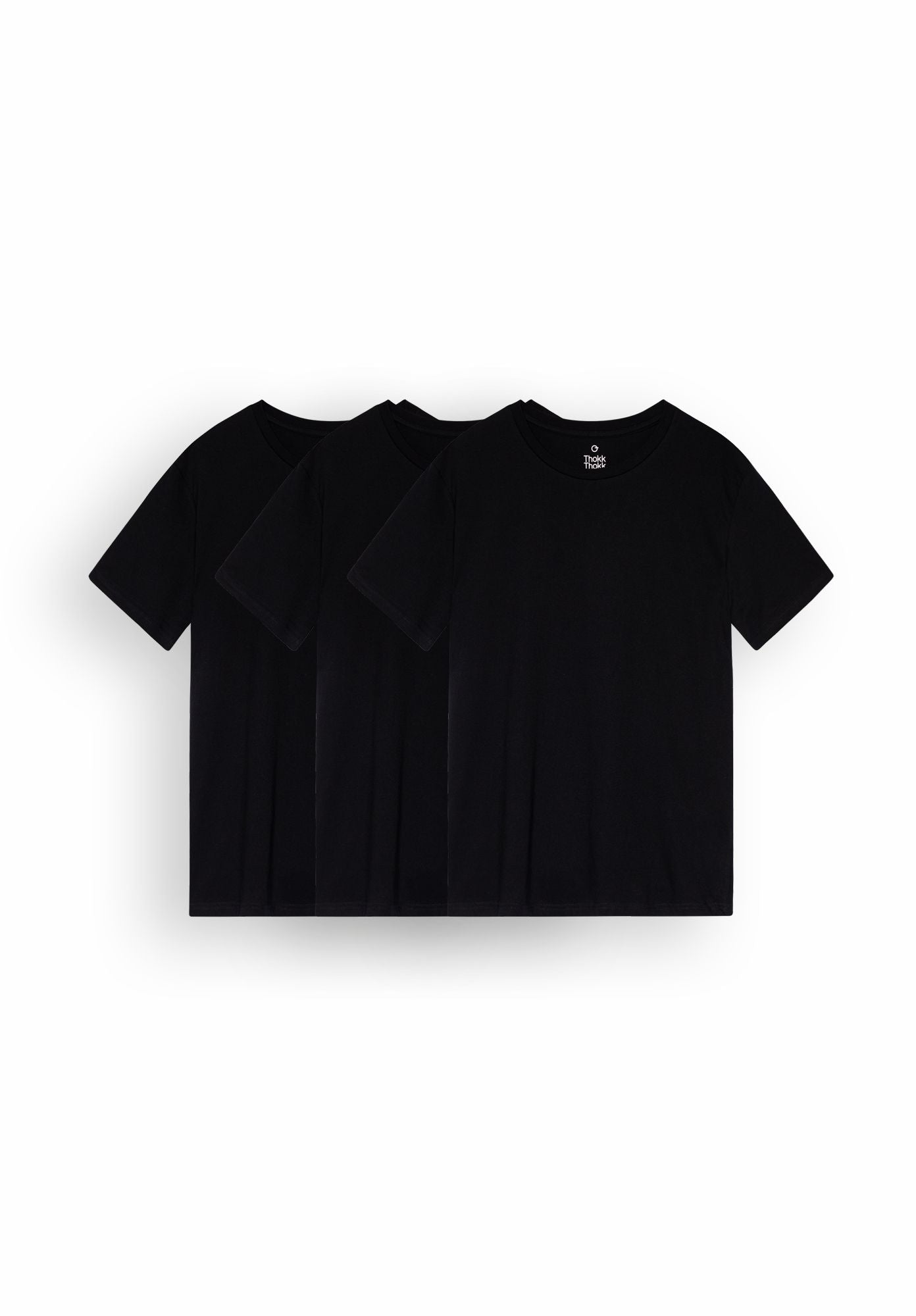 3 Pack TT02 T-Shirt Black (GOTS)