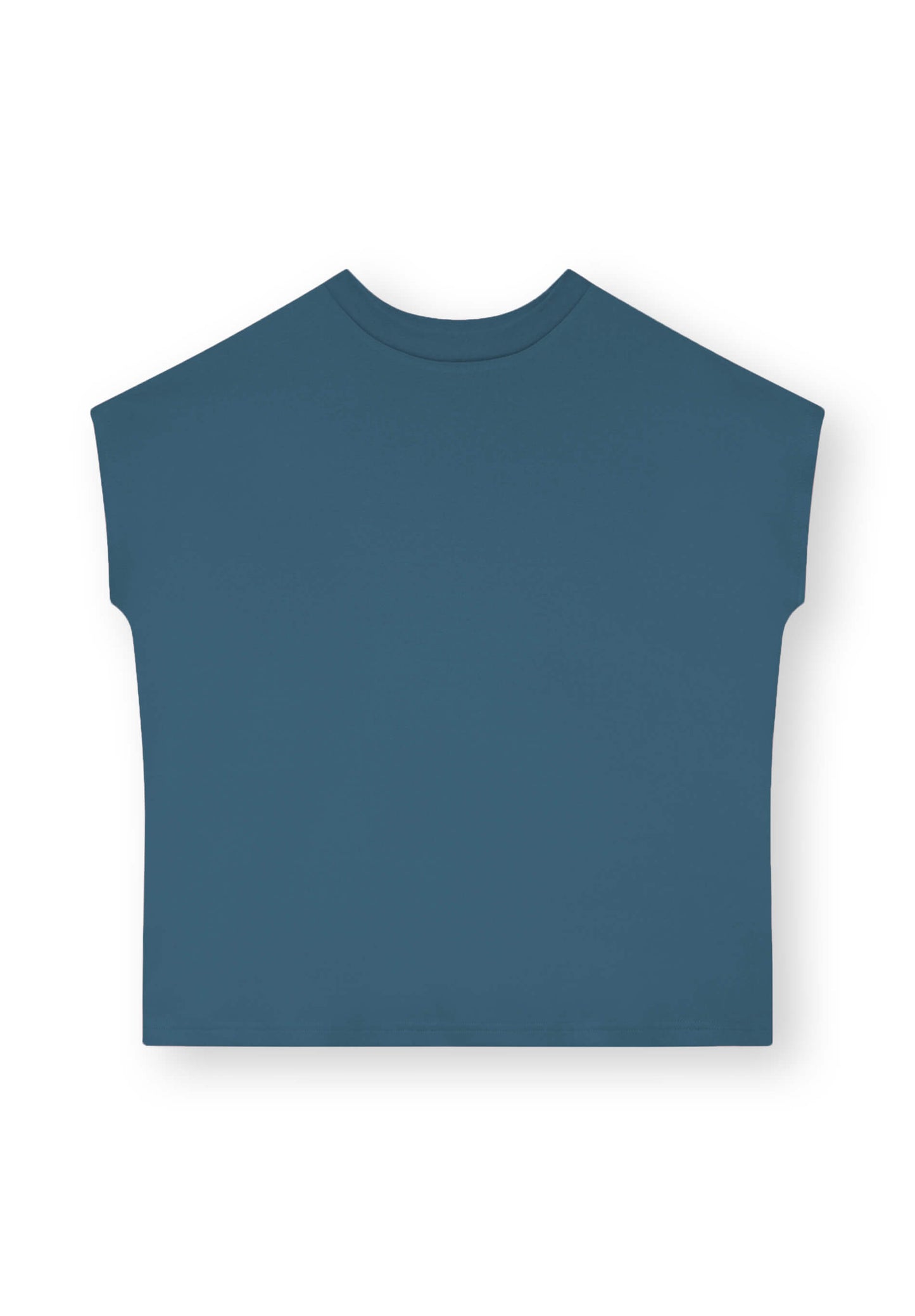 TT75 Boxy T-Shirt Sea Blue (GOTS)