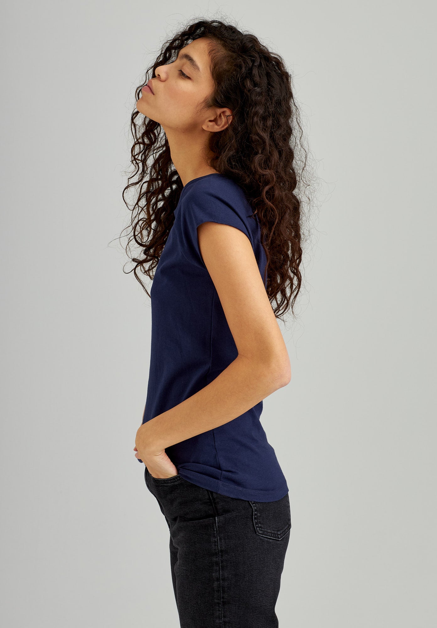 TT01 Cap Sleeve Midnight (GOTS)