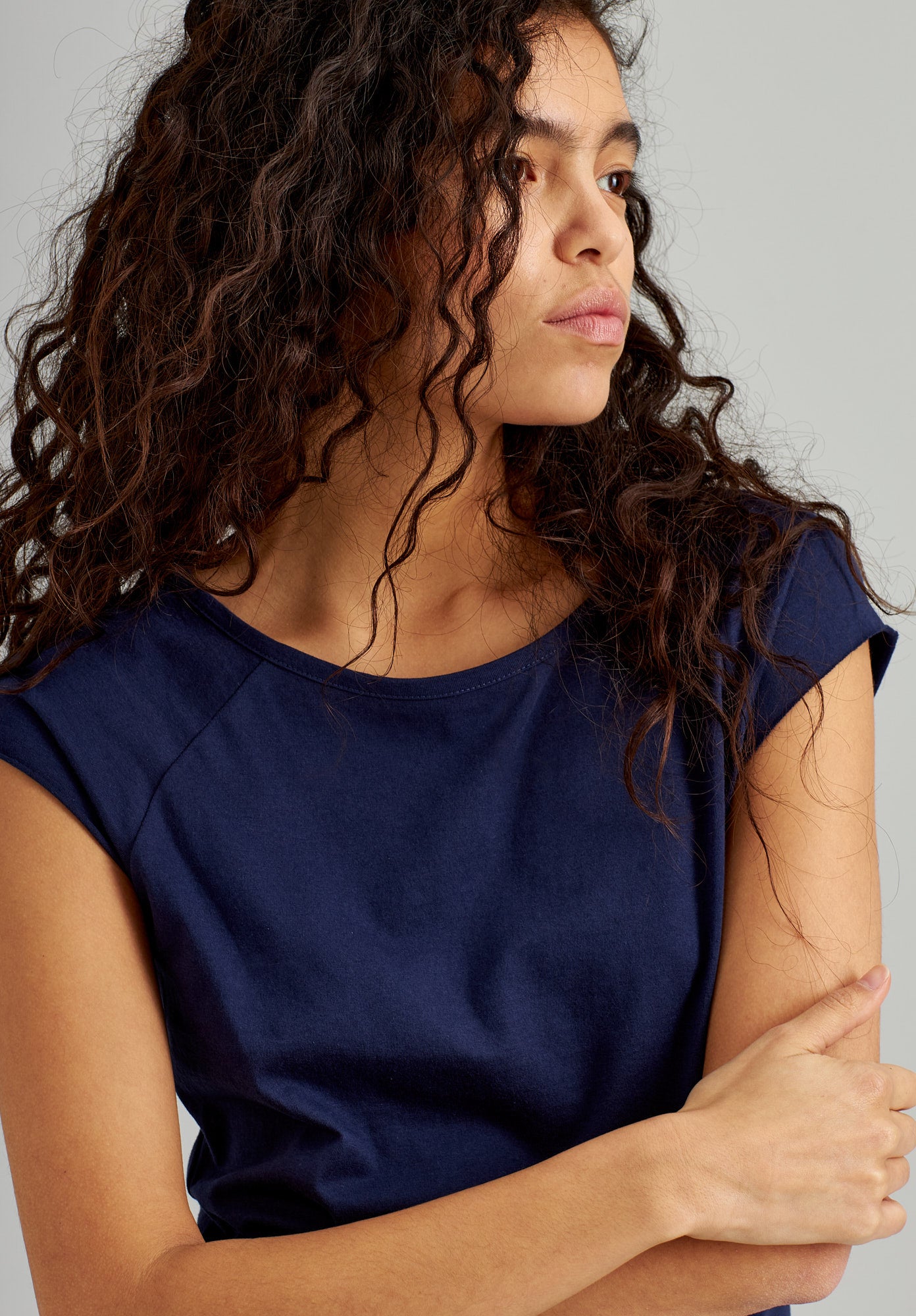 TT01 Cap Sleeve Midnight (GOTS)