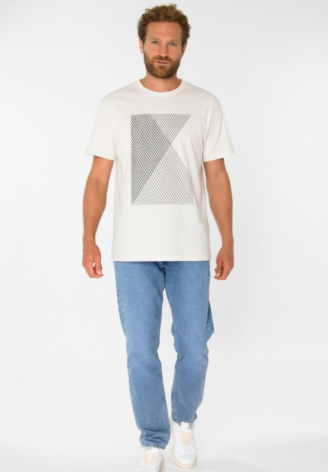 TT02 T-Shirt Spacegrid white (GOTS, vegan)