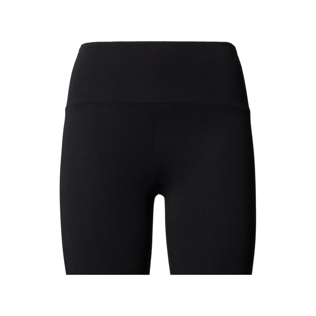 TT26 Legging in Schwarz, breiter Bund von hinten im Detail