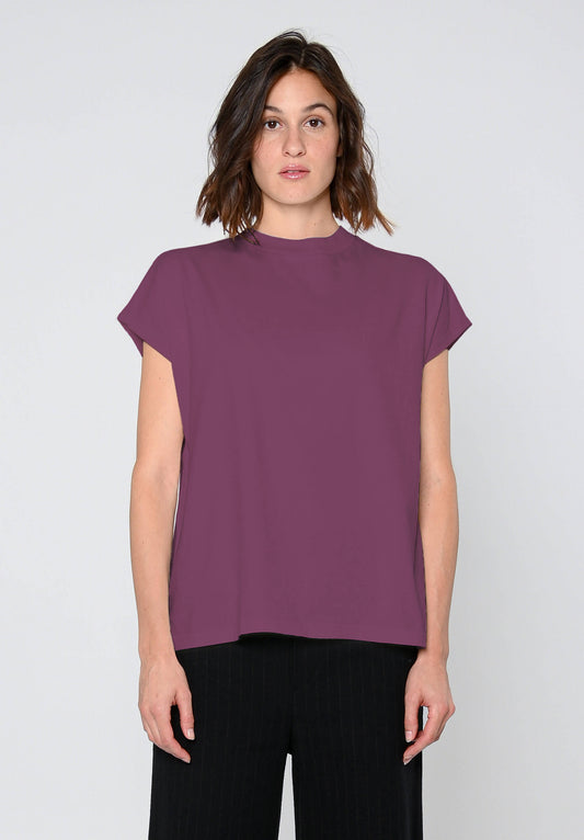 TT75 Boxy T-Shirt Plum (GOTS)