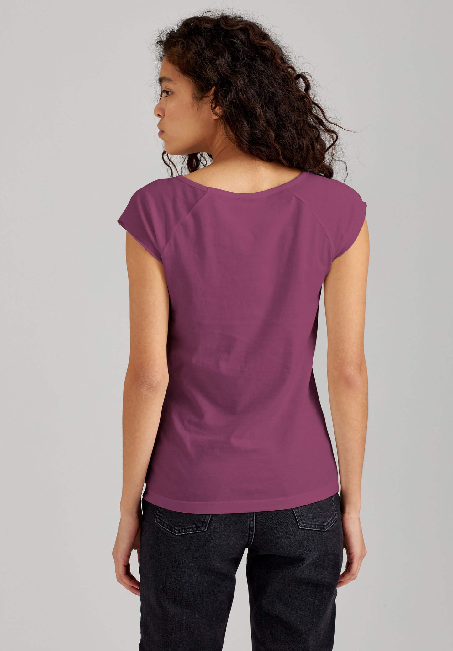 TT01 Cap Sleeve Plum (GOTS)