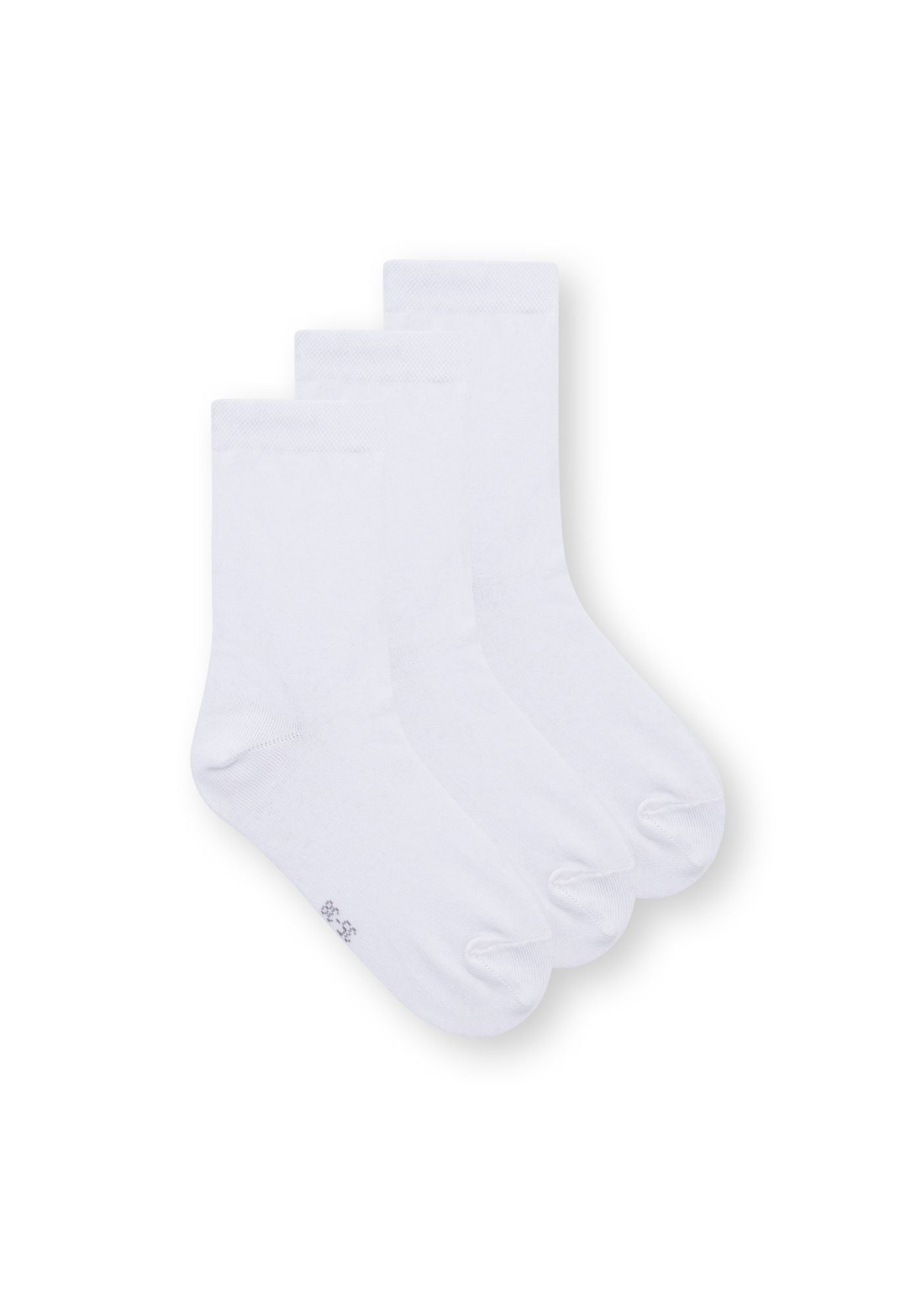 3 Pack High Socks White (GOTS)