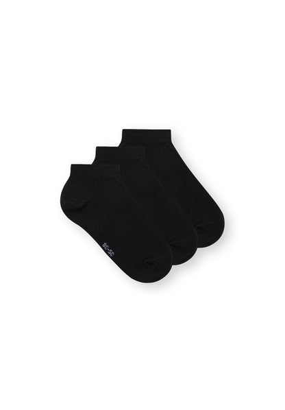 3 Pack Low Socks Black