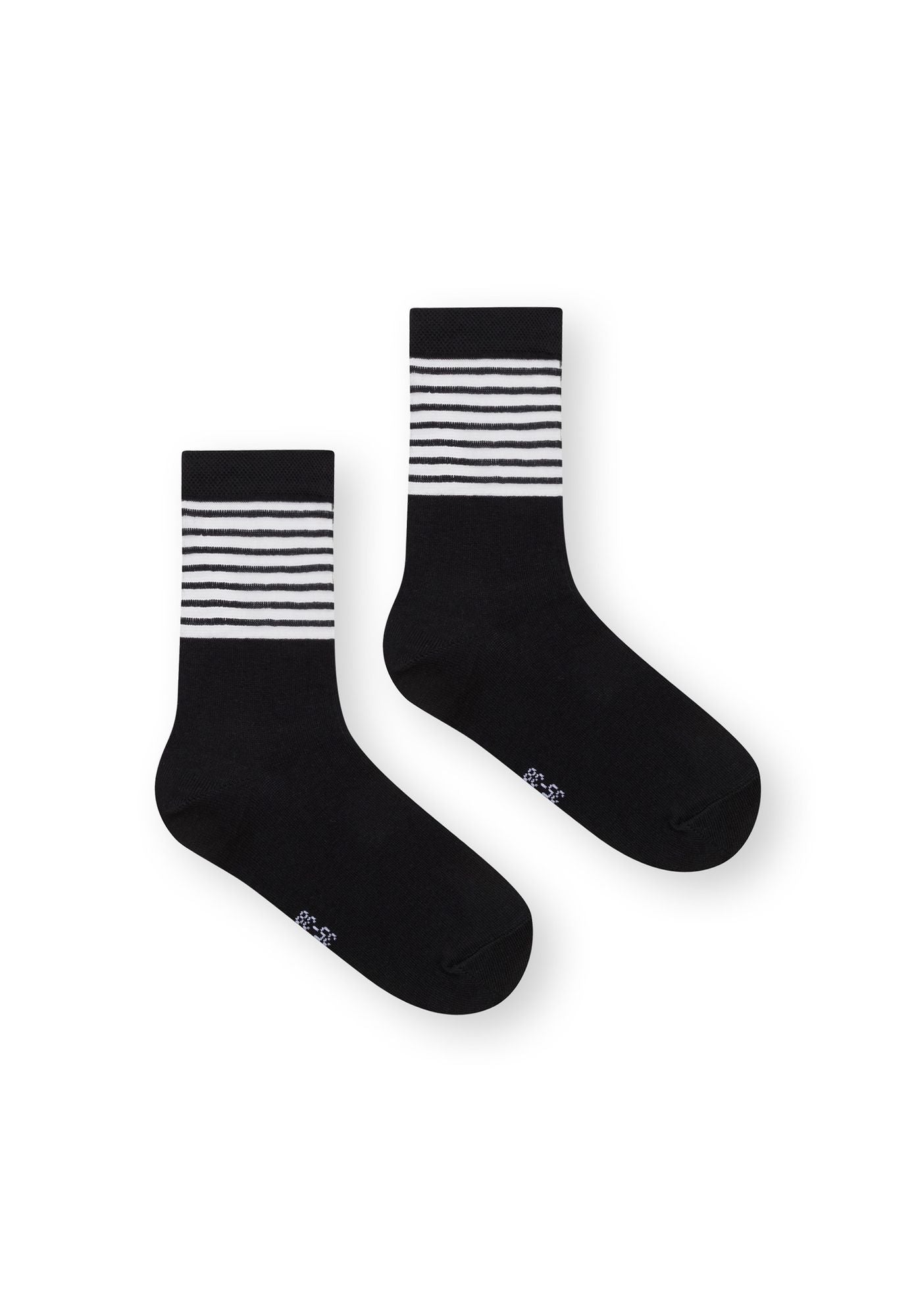 3 Pack Mid Socks Black - Damensocken - Romance/Black Dots/Black Stripes