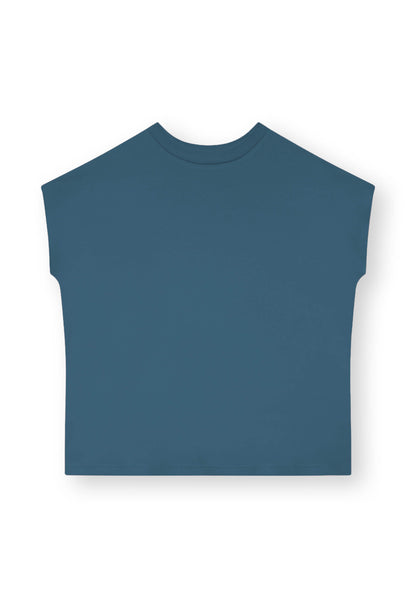TT75 Boxy T-Shirt Sea Blue (GOTS)