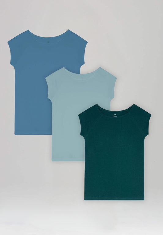 3er-Set Ocean Balance Bundle TT01 Cap Sleeve T-Shirt