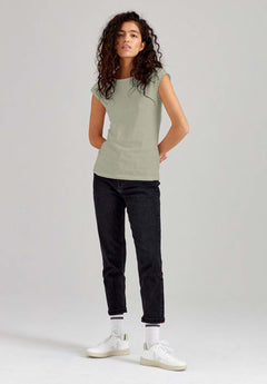 TT01 Cap Sleeve T-Shirt desert sage (GOTS, vegan)