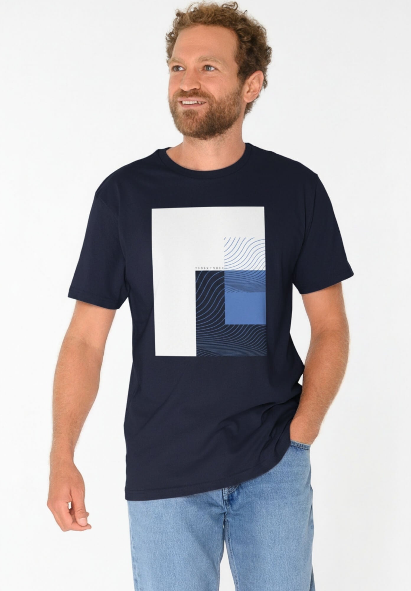 TT02 T-Shirt Cubes midnight (GOTS, vegan)