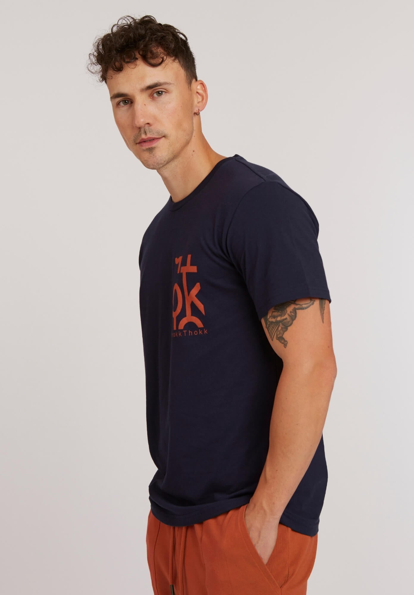 TT02 T-Shirt Five Letters dark navy (GOTS, vegan)