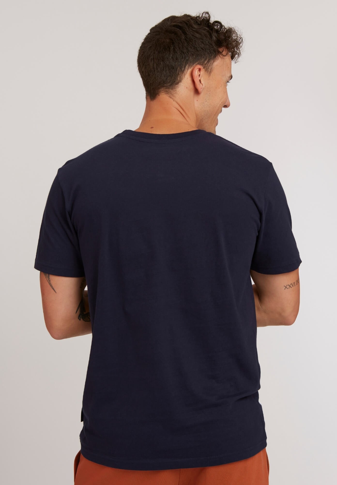 TT02 T-Shirt Five Letters dark navy (GOTS, vegan)