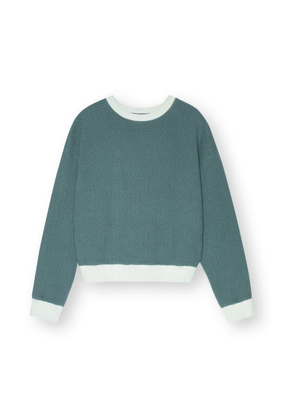 TT1022 Sweater Structured Oversized fir tree, Ansicht 1