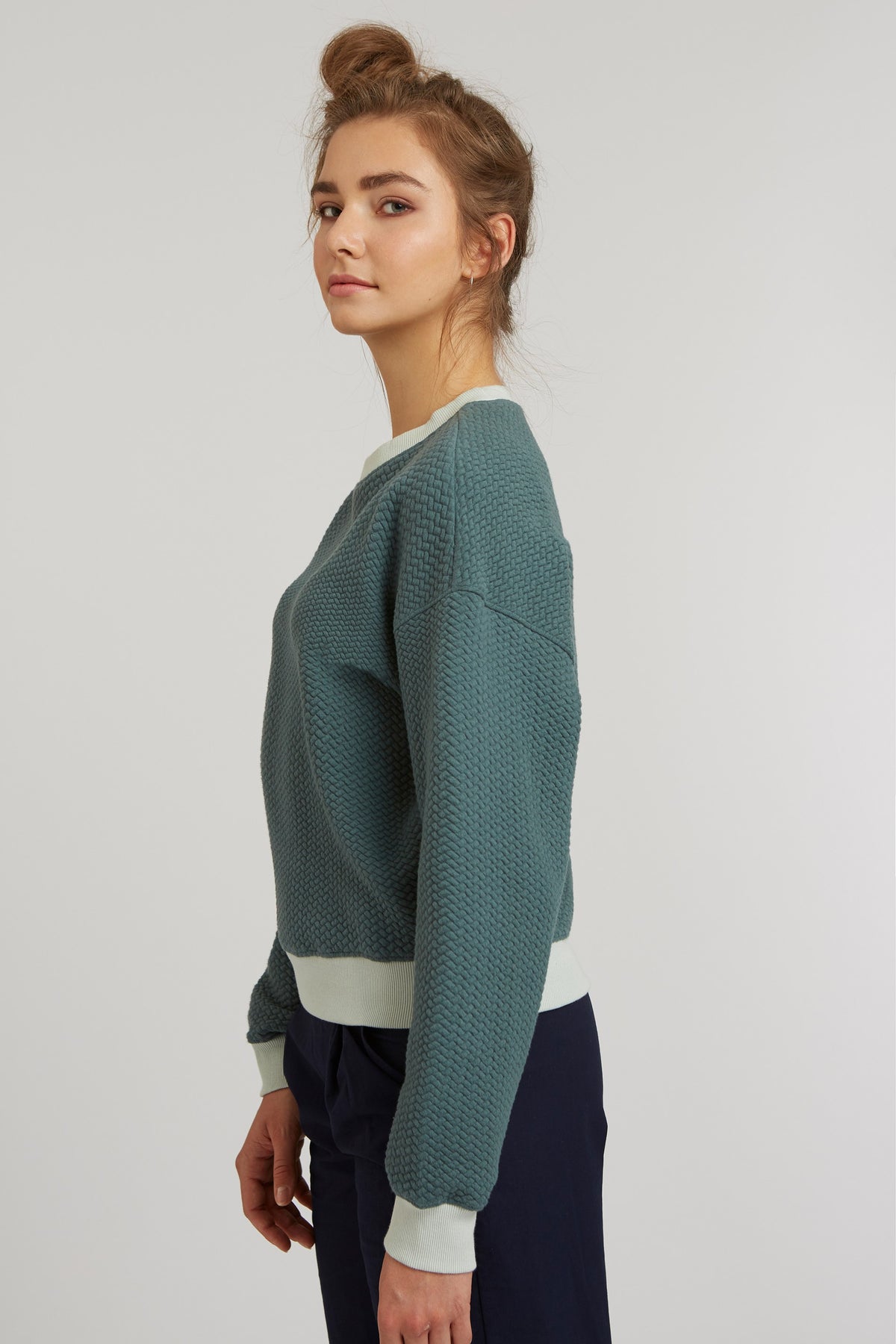 TT1022 Sweater Structured Oversized fir tree, Ansicht 3