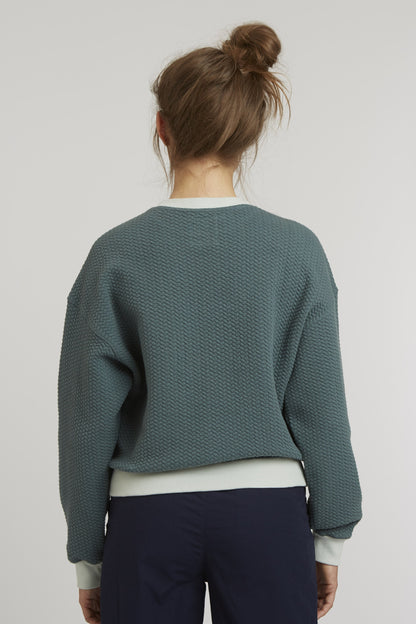 TT1022 Sweater Structured Oversized fir tree, Ansicht 4