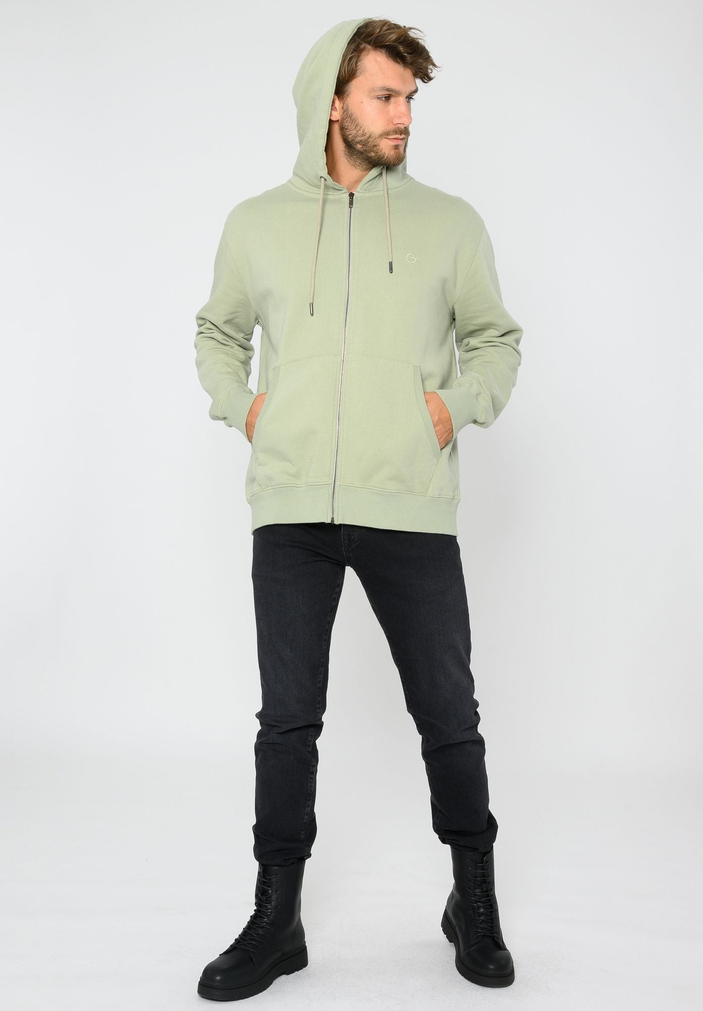 Hooded t clearance shirt with zip