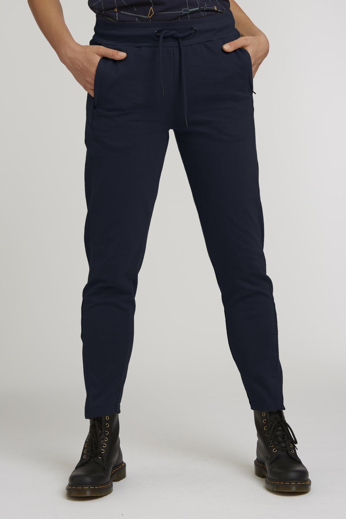 TT1046 Zip Jogging Pants dark navi, Ansicht 1