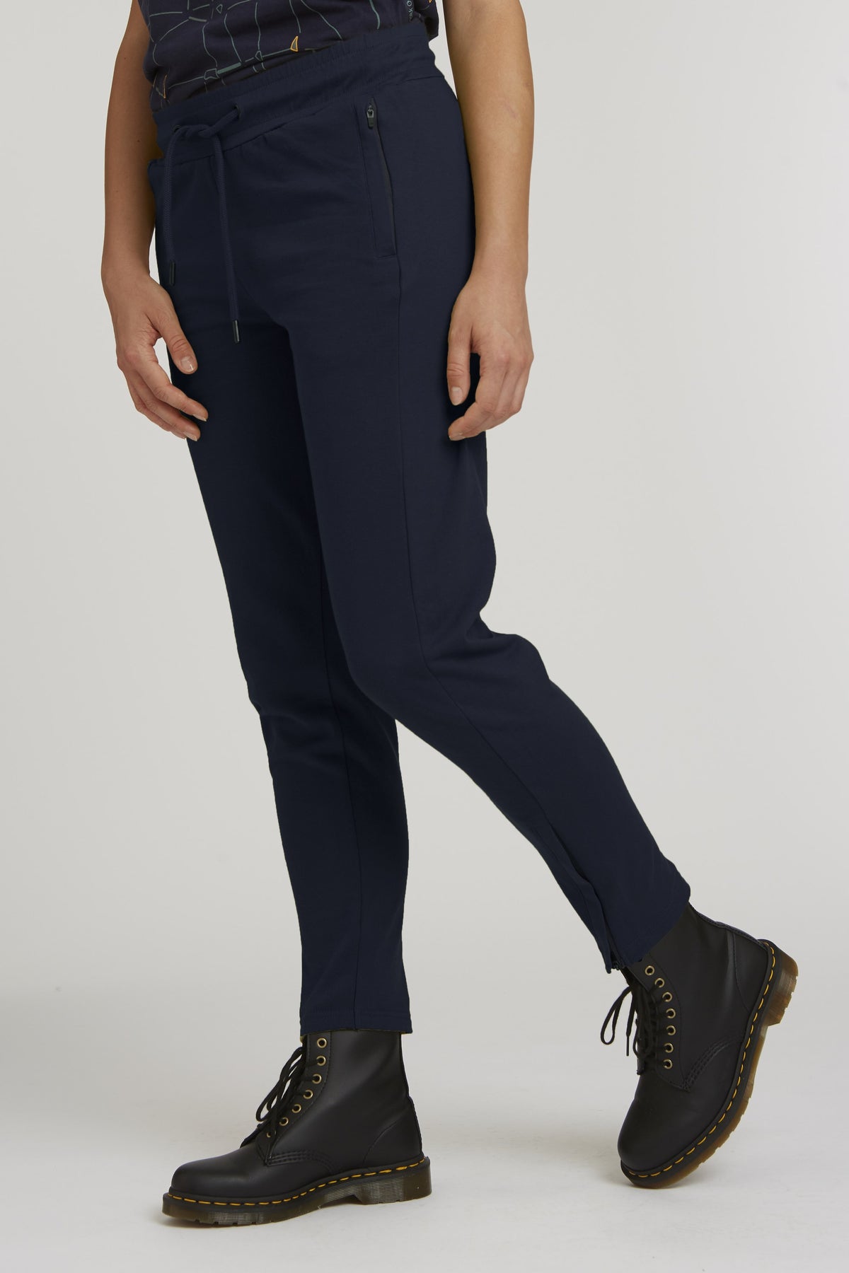 TT1046 Zip Jogging Pants dark navi, Ansicht 2