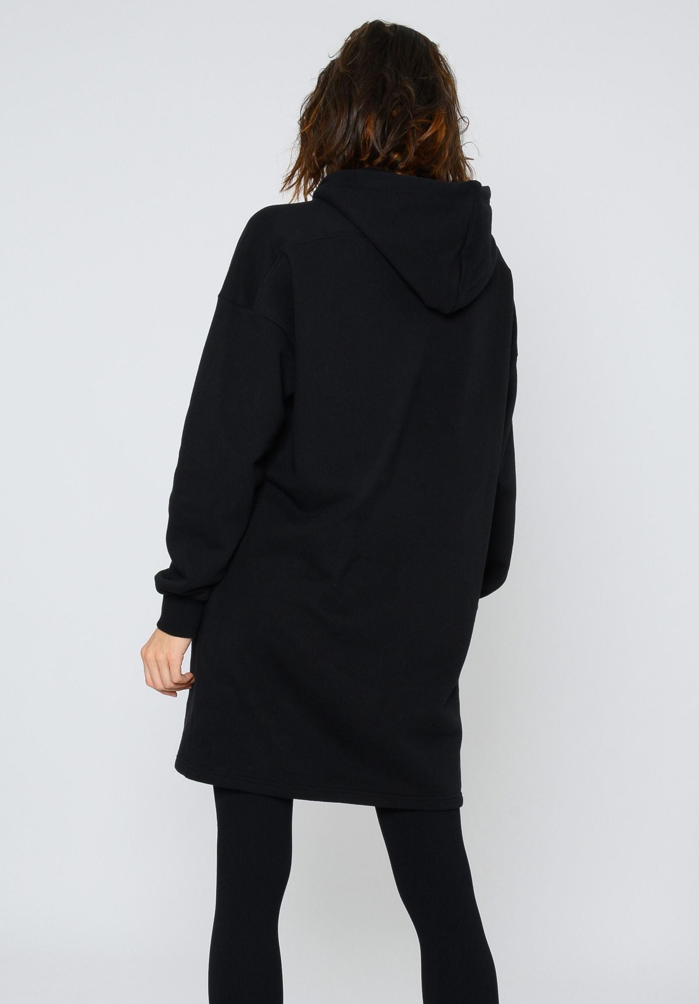 Black oversized hoodie dress online