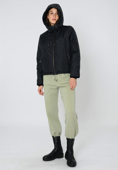 TT2031 KAPOK Short Jacket Damen in Schwarz, Vorderansicht
