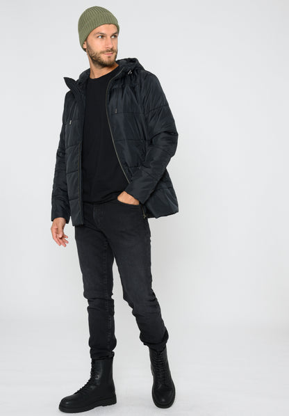 TT2038 KAPOK Basic Jacket Herren in Schwarz, geoeffnet