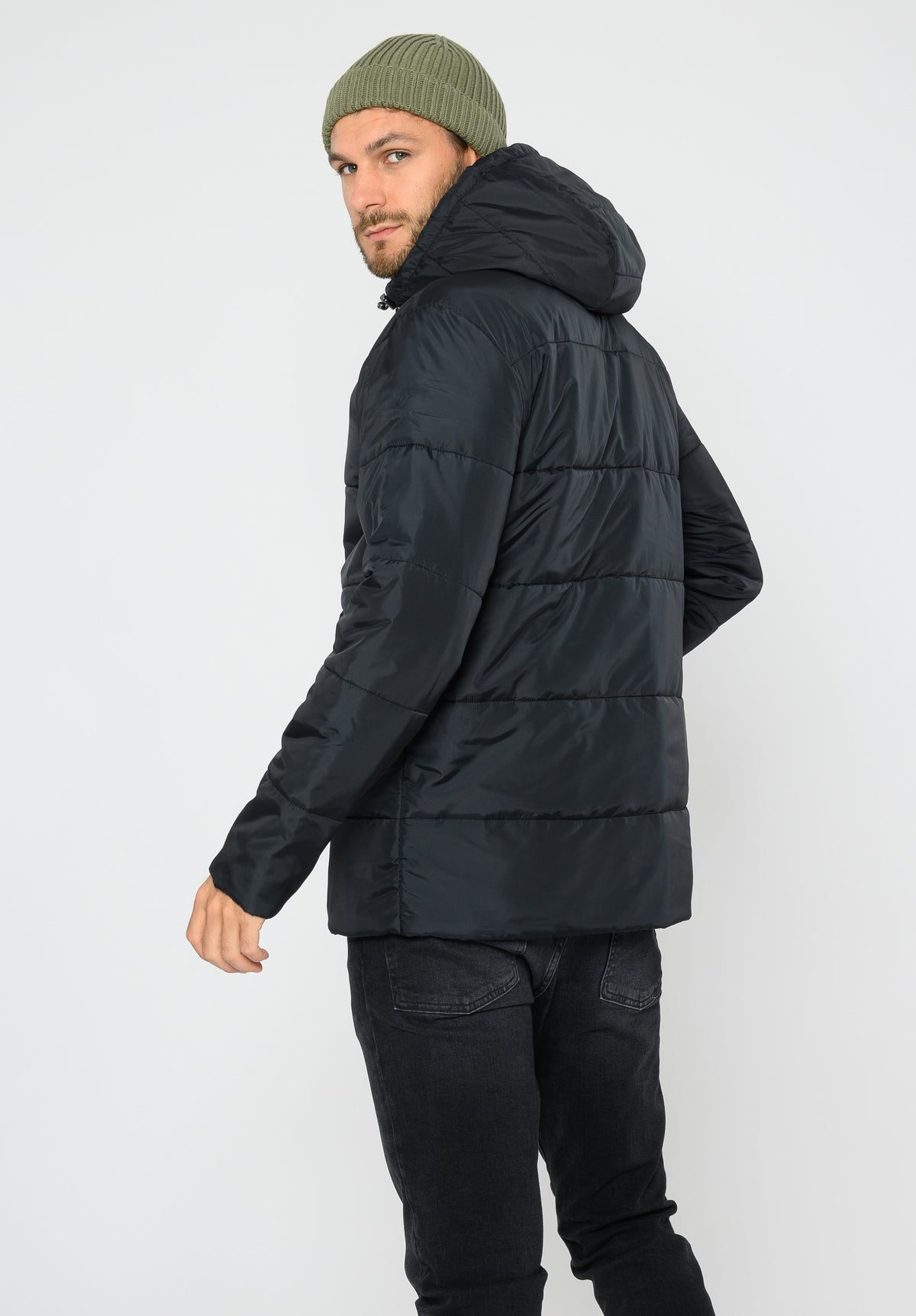 TT2038 KAPOK Basic Jacket Herren in Schwarz, Seitenansicht