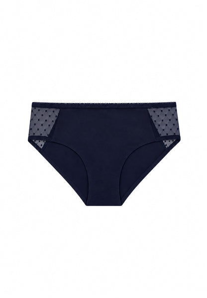 TT21 Panty Side Netlace in Midnight, Netzspitze seitlich an der Huefte