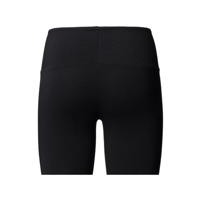 TT26 Legging in Schwarz, breiter Bund von vorn im Detail