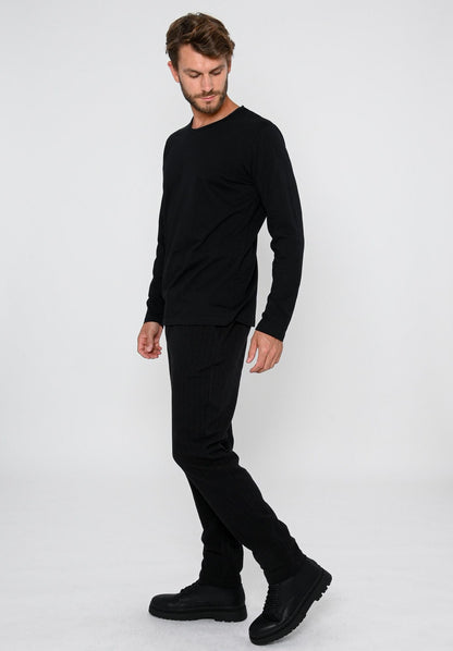 TT30 Longsleeve in Schwarz, Rueckansicht