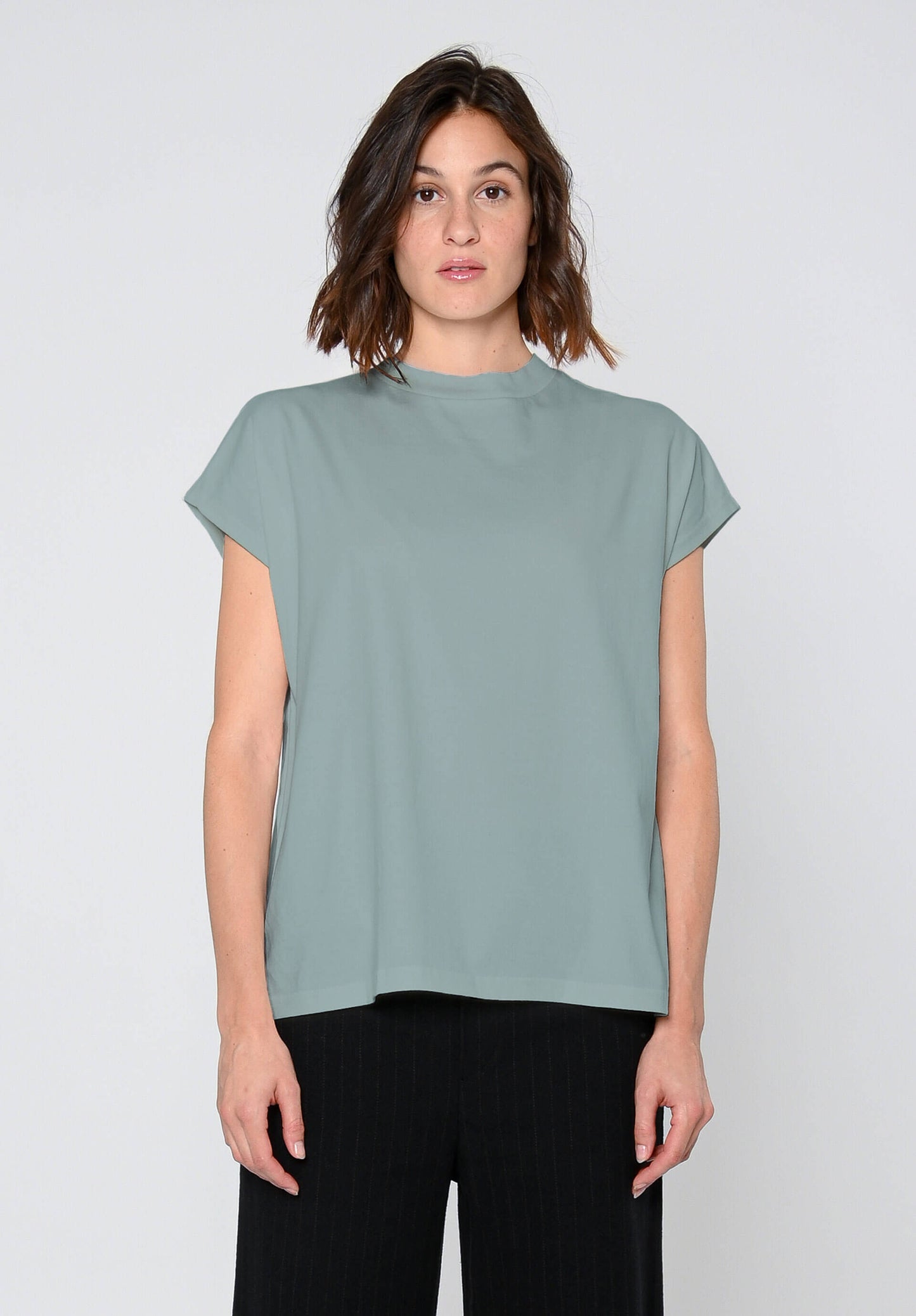 TT75 Boxy T-Shirt Green Blue (GOTS)