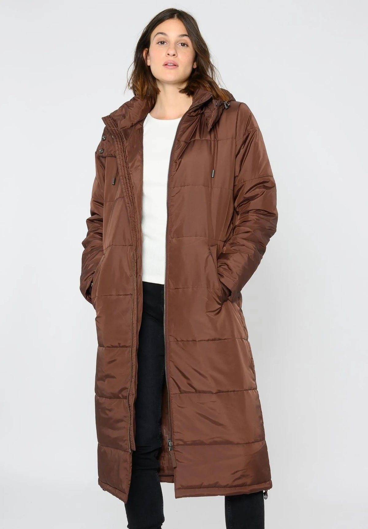 Damen KAPOK Long Parka TT2037 + Beanie gratis