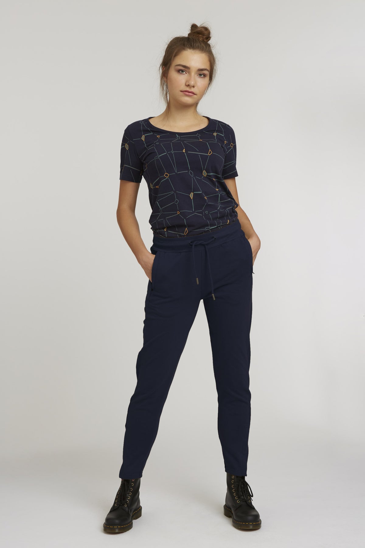 TT1046 Zip Jogging Pants dark navi