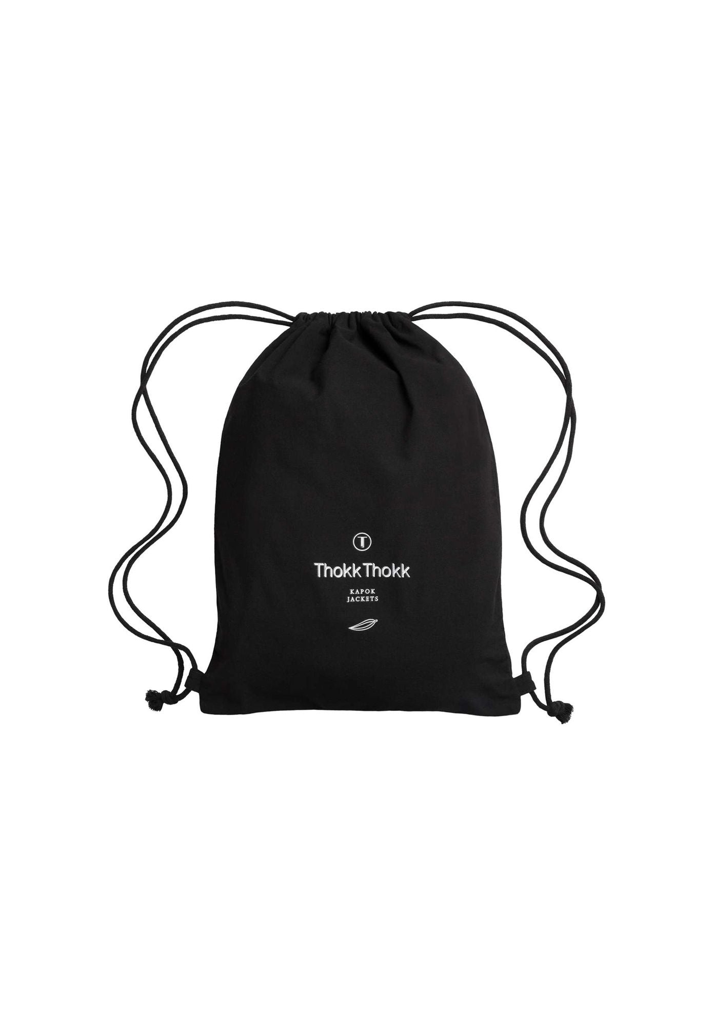 SEED THE TREES Cotton Gym Bag Black